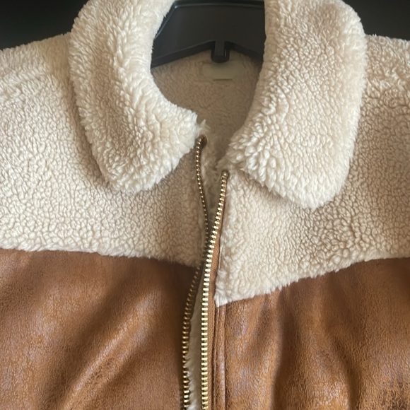 Mother Faux Fur & Vegan Leather The Trapper Keeper Jacket in Fair Weather - Picture 8 of 16